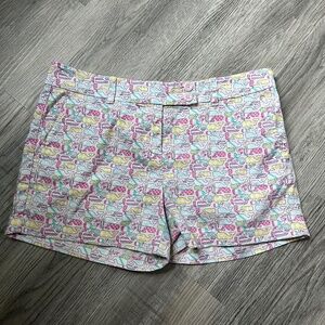 Vineyard Vines for Kentucky Derby All over Whale Print Shorts Women's Size 4